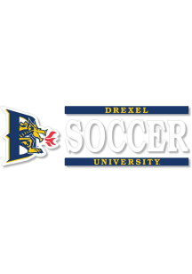 Navy Blue Drexel Dragons 6x2 Soccer Decal