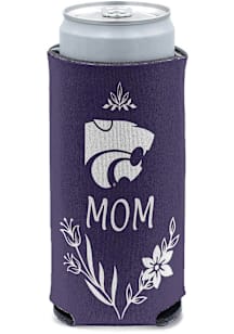 Purple K-State Wildcats Mom Floral Slim Coolie