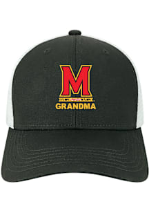 Maryland Terrapins Grandma Mid-Pro Snap Trucker Adjustable Hat - Black