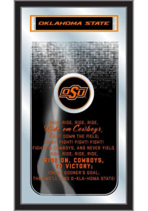 Oklahoma State Cowboys Fight Song Hanging Back Bar Mirror