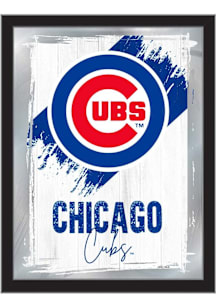 Chicago Cubs Paint Brush Hanging Back Bar Mirror