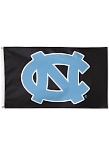 North Carolina Tar Heels 3x5 Logo Grommet Silk Screen Grommet Flag - Black