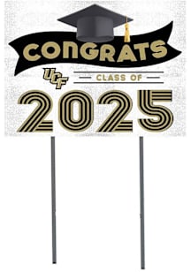 UCF Knights KH Sports Fan Class of 2025 graduation graphic Yard Sign - White