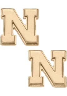 Nebraska Cornhuskers Matte Stud Womens Earrings