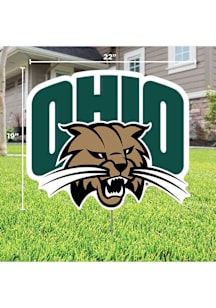 Ohio Bobcats Team Yard Sign - Green