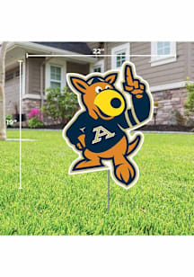 Akron Zips Mascot Yard Sign - Navy Blue