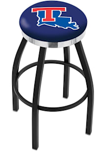 Louisiana Tech Bulldogs Chrome Seat Pub Stool - Black