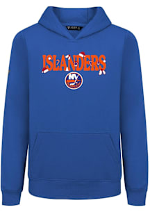Levelwear New York Islanders Youth Blue Podium Jr Festive Long Sleeve Hoodie