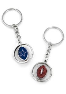 Dallas Cowboys Football Spinner Keychain