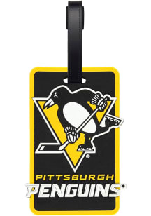 Pittsburgh Penguins Black Rubber Luggage Tag
