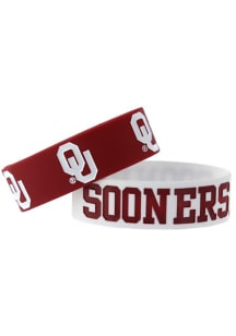 Oklahoma Sooners 2pk Bulky Bands Kids Bracelet