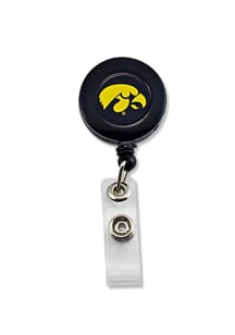 Yellow Iowa Hawkeyes Plastic Badge Holder