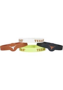 Texas Longhorns 4pk Silicone Emblem Kids Bracelet
