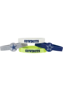 Dallas Cowboys 4pk Silicone Emblem Kids Bracelet