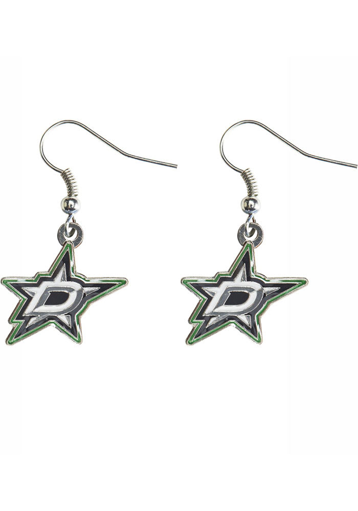 Dallas Stars Logo Dangle Womens Earrings