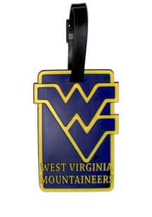 West Virginia Mountaineers Navy Blue Rubber Luggage Tag