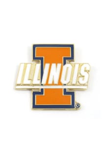 Orange Illinois Fighting Illini Souvenir Logo Pin