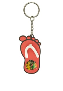 Chicago Blackhawks Flip Flop Keychain