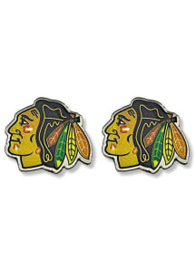 Chicago Blackhawks Logo Post Womens Earrings