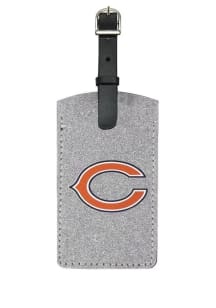 Chicago Bears Silver Sparkle Luggage Tag
