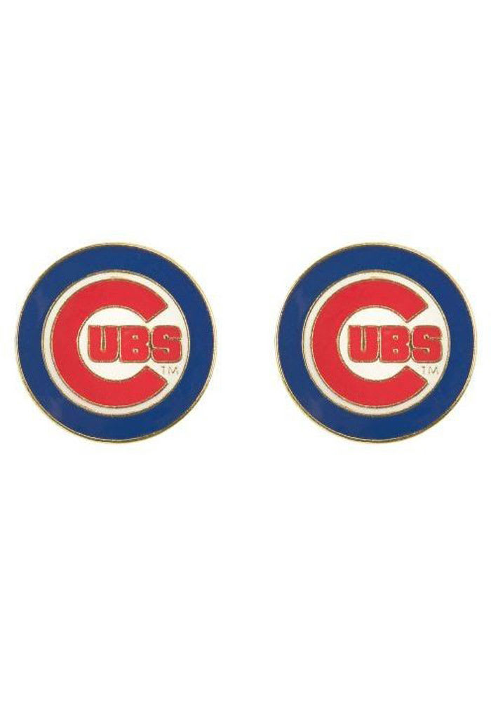 Chicago Cubs Logo Post Womens Earrings