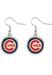 Chicago Cubs Logo Dangler Womens Earrings