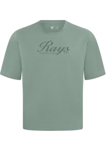 Levelwear Tampa Bay Rays Green Signature Knit Ethereal Short Sleeve Fashion T Shirt