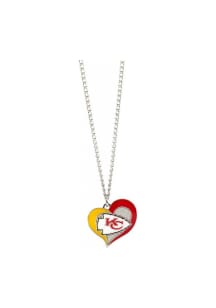 Kansas City Chiefs Heart Swirl Necklace