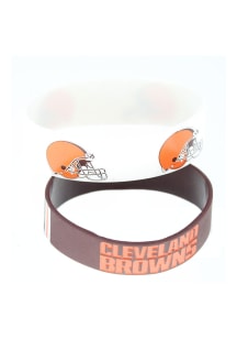 Cleveland Browns 2pk Bulky Bands Kids Bracelet