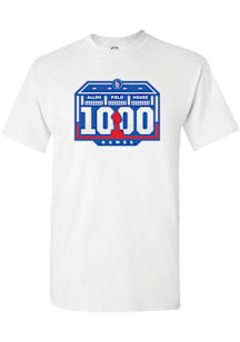 Summit Sportswear Kansas Jayhawks White Allen Fieldhouse 1000th Game Short Sleeve T Shirt