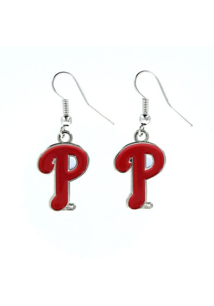 Philadelphia Phillies Logo Dangler Womens Earrings