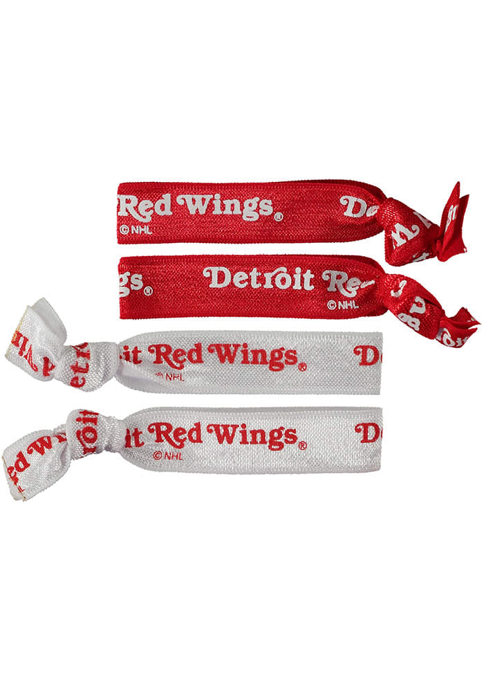 Detroit Red Wings 4PK Kids Hair Ribbons
