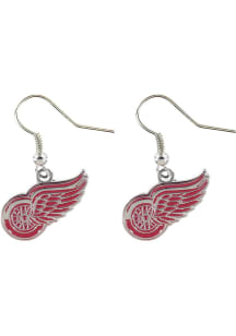 Detroit Red Wings Logo Dangler Womens Earrings