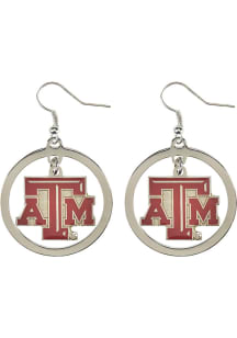 Texas A&amp;M Aggies Floating Hoop Womens Earrings