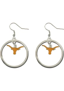 Texas Longhorns Floating Hoop Womens Earrings
