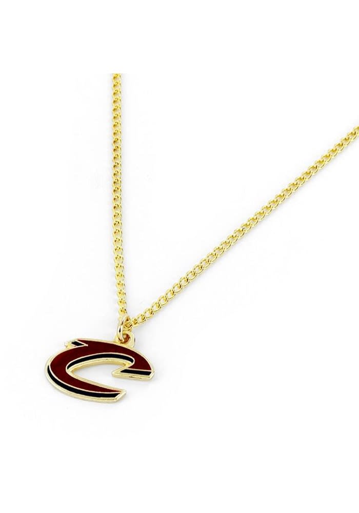 Cleveland Cavaliers MAROON Team Logo Womens Necklace - 9121765