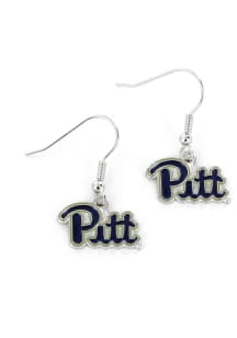Pitt Panthers Logo Dangler Womens Earrings
