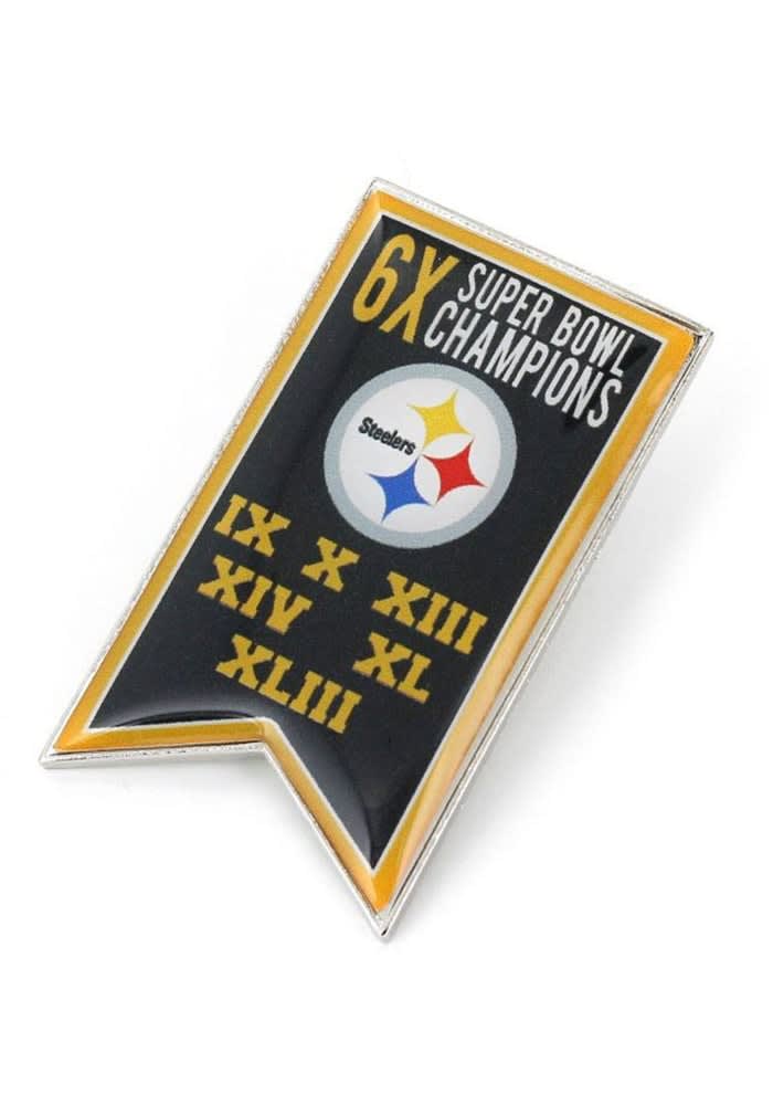 Pittsburgh Steelers Super Bowl Champion Banner Lapel Pin