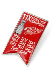 Detroit Red Wings Souvenir Stanley Cup Champions Banner Pin
