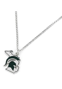 Michigan State Spartans State Design Necklace