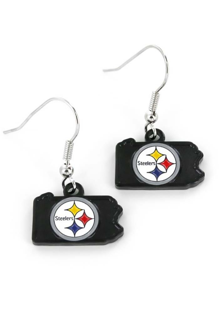 Pittsburgh Steelers State Design Womens Earrings