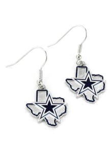 Dallas Cowboys State Design Womens Earrings