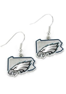 Philadelphia Eagles State Design Womens Earrings