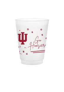 Red Indiana Hoosiers 8pk Flex Party Reusable Disposable Cups
