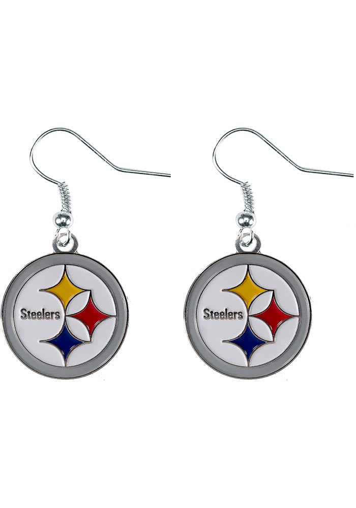 Pittsburgh Steelers Logo Danger Womens Earrings