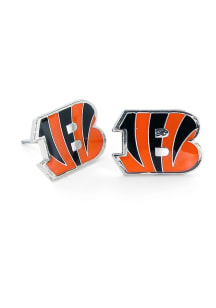 Cincinnati Bengals Logo Post Womens Earrings
