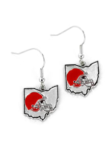 Cleveland Browns State Shape Womens Earrings