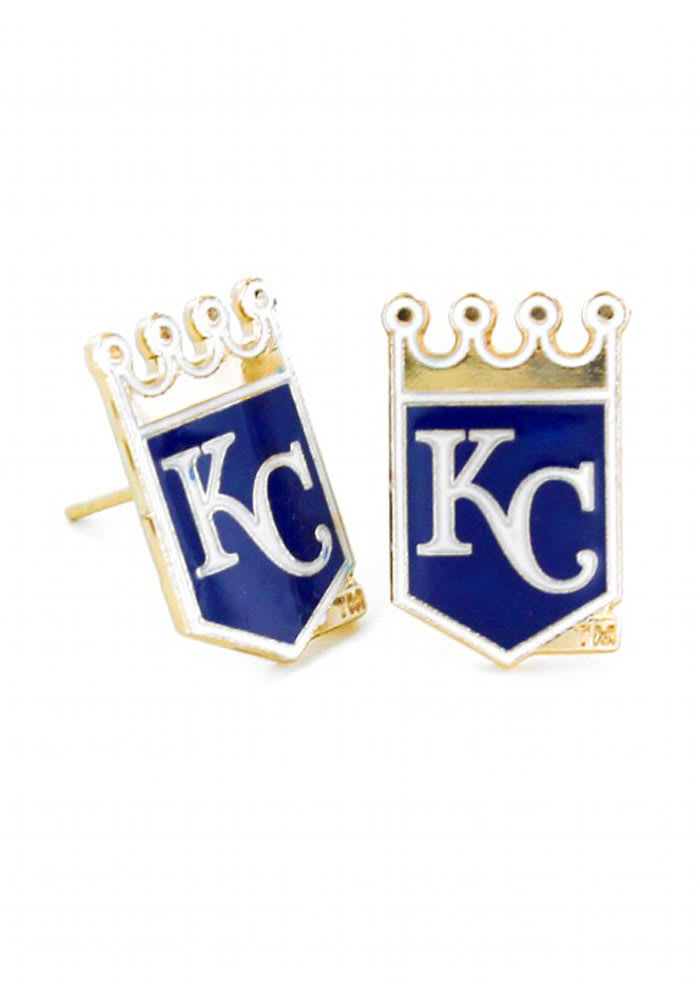 Kansas City Royals Crown Logo Post Womens Earrings