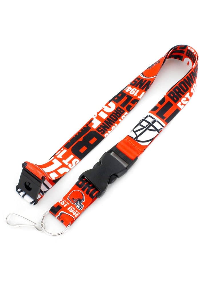 12ct Cleveland Browns RPET Sustainable Material Lanyard