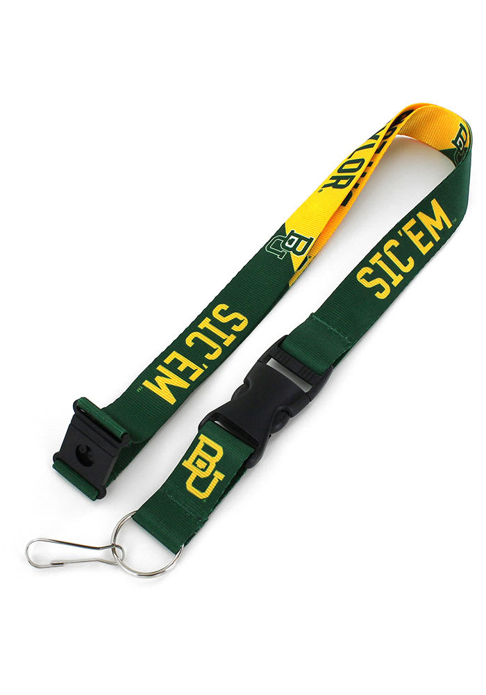 Baylor Bears Team Slogan Lanyard - GREEN